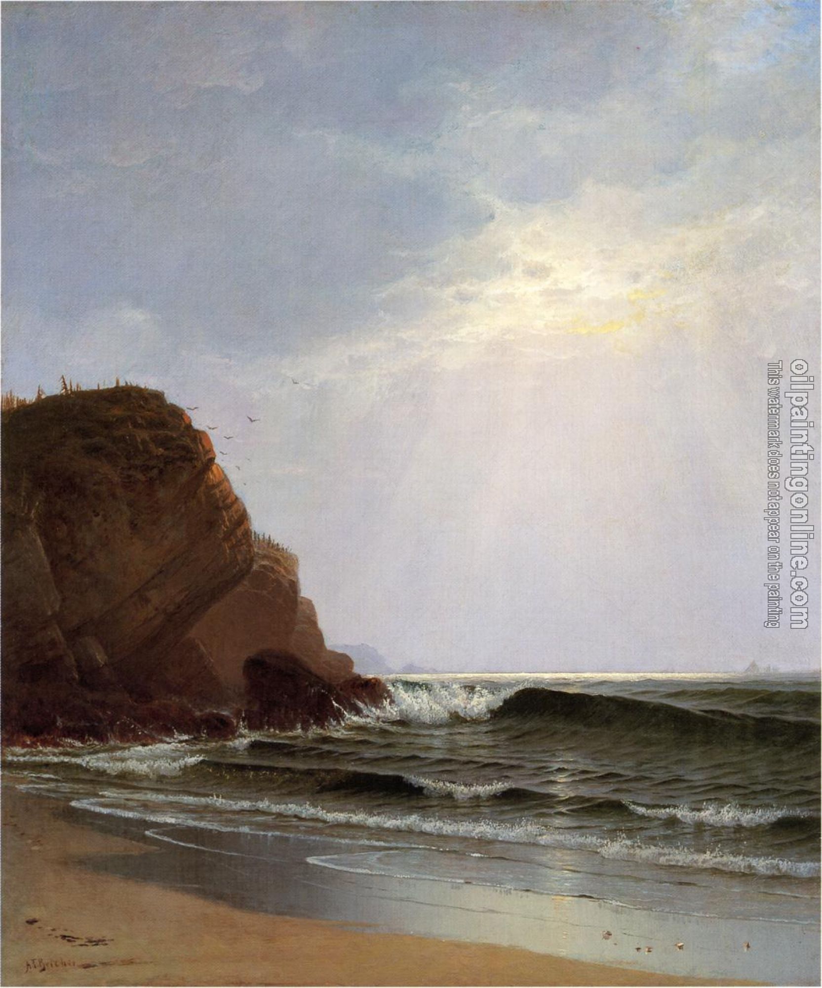 Alfred Thompson Bricher - Otter Cliffs Mount Desert Island Maine